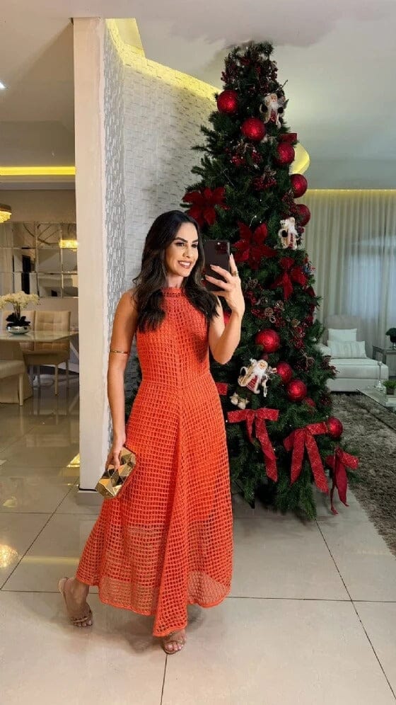 Vestido Merry Laranja Vestido Merry MRL-105 Miralleve Laranja PP