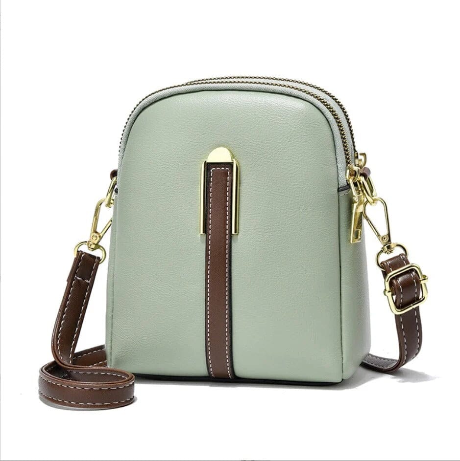 Bolsa de Ombro Fendy Original: Feita em Couro Bolsa Ombro MRL-172 Miralleve Verde 
