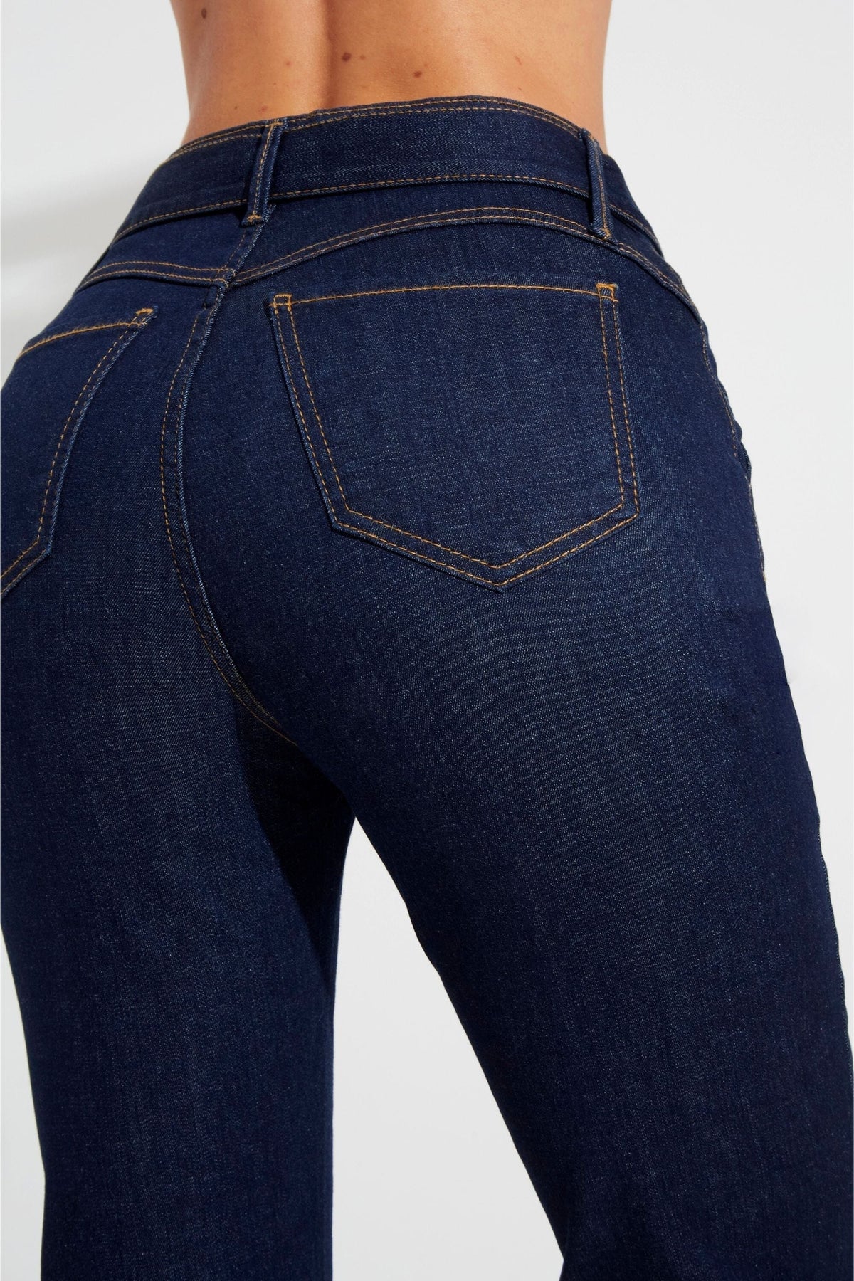 Calça Jeans de Rica Tecnológica Reta Cós Super Alto Calça Jeans MRL-120 Miralleve 