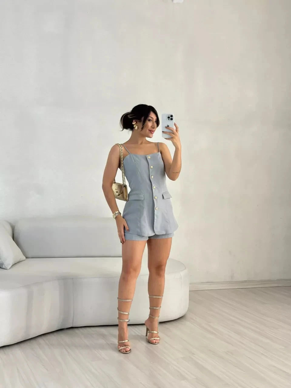 Conjunto Carmen Conjunto Carmen MRL-146 Miralleve Cinza claro PP 