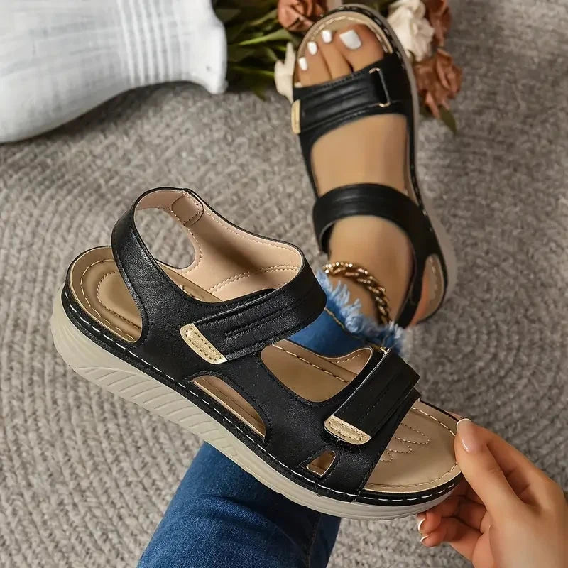 Queima de Estoque - Sandália Ortopédica Conforto Flex Sandália Ortopédica MRL-195 Miralleve 