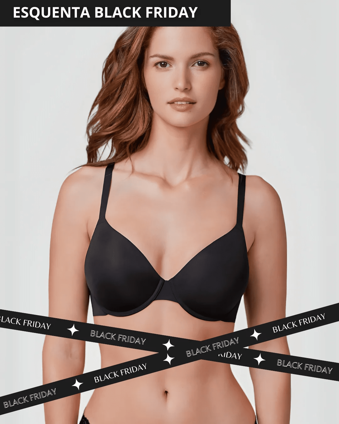 Sutiã de Sustentação Allure -[Pague 1 & Leve 3] + Brinde Calcinha Modeladora Sutiã Sustentação MRL-025 Miralleve 