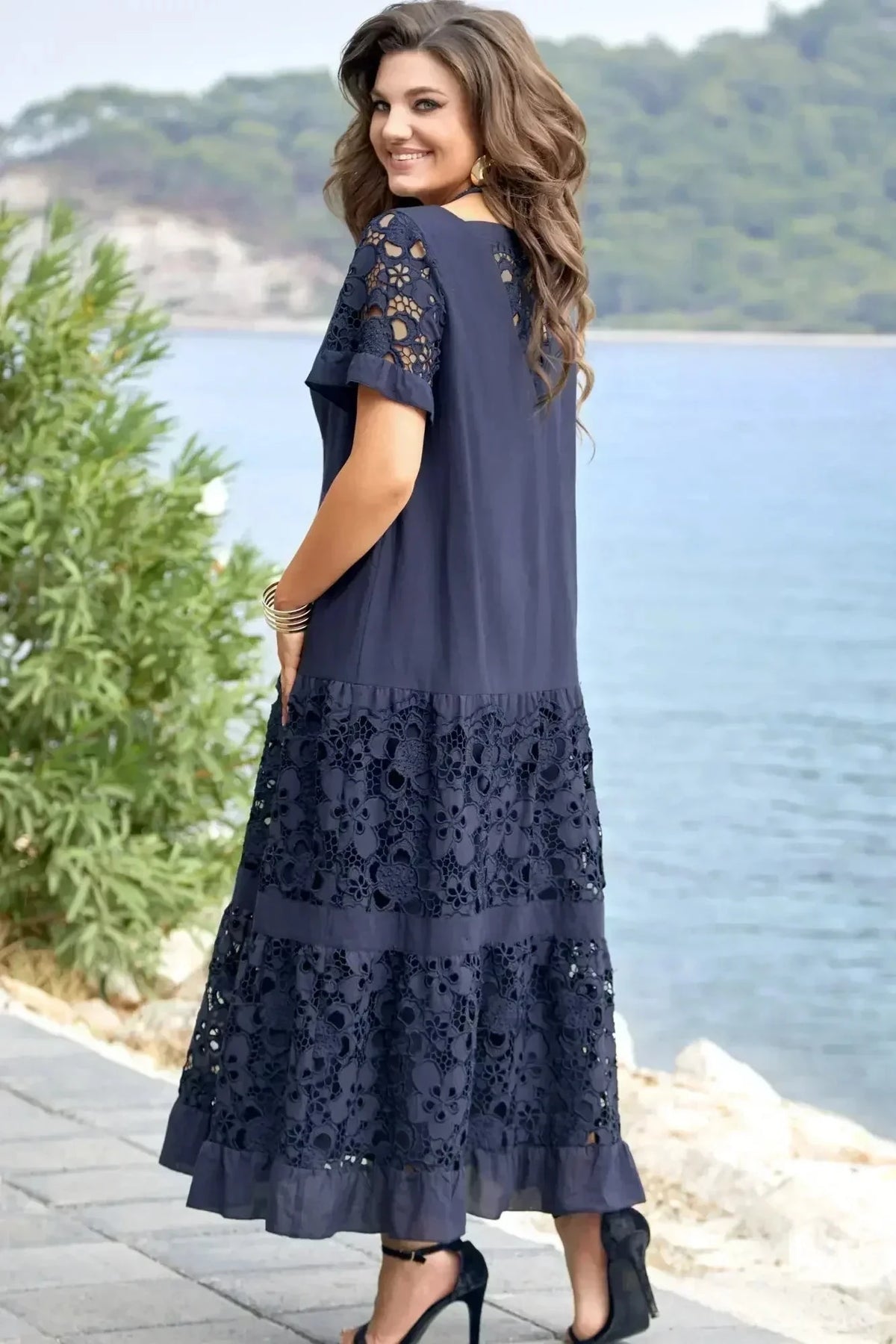 Vestido Frida Elegancia e Conforto - (Compre 1 Leve 2 + Frete Grátis🔥) Vestido Frida MRL-053 Miralleve 
